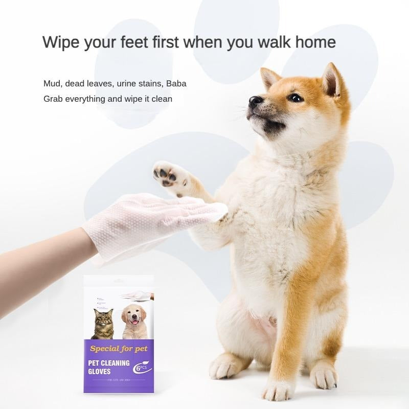 Pet Cleaning Gloves for Dogs and Cats