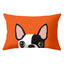 Cartoon Dog Head Rectangular Pillowcase