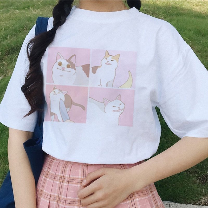 Cartoon Cat T-shirt