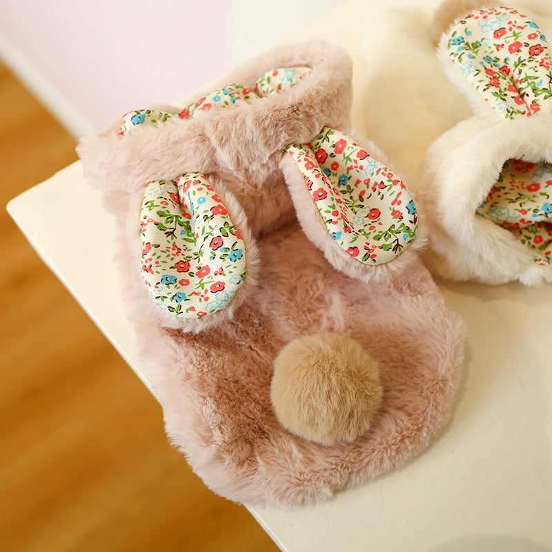Pet Rabbit Big Ear Cotton Coat