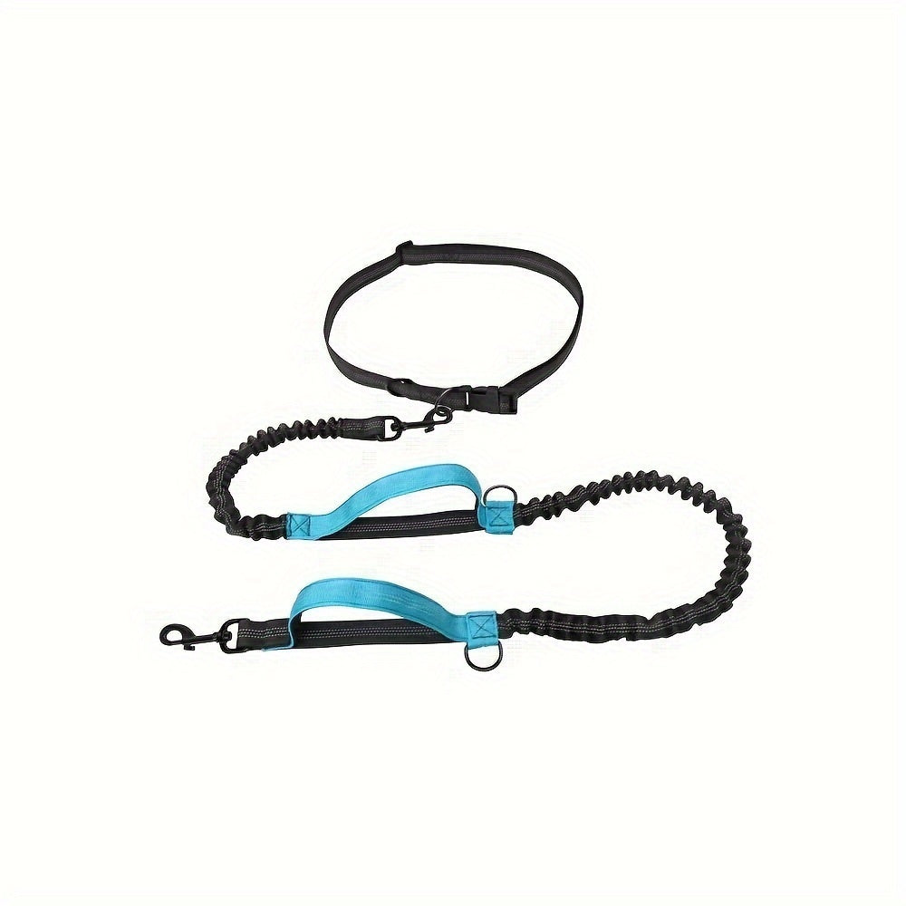 Hands-Free Dog Leash for Running & Walking, Adjustable Waist Belt.