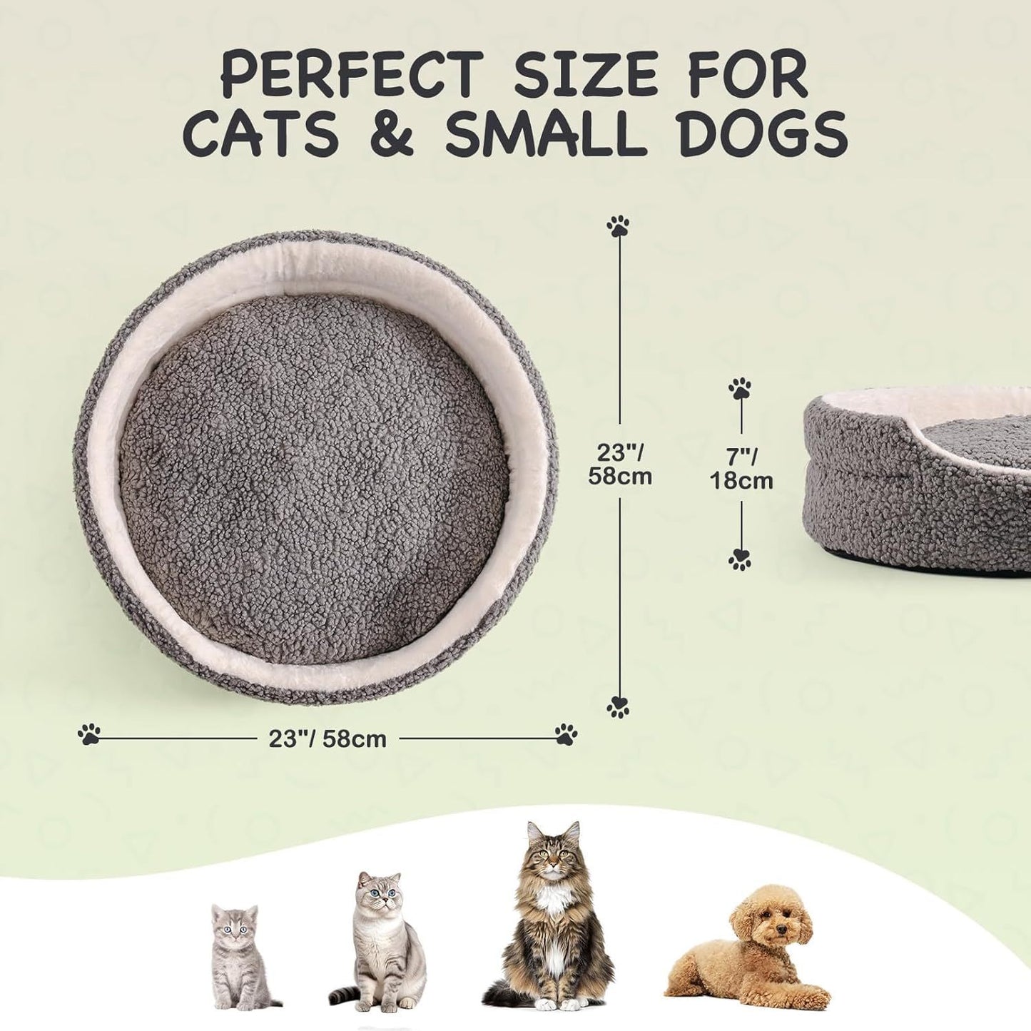 Washable Pet Bed For Small Dogs & Cats