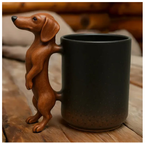 Resin Dachshund Mug Household