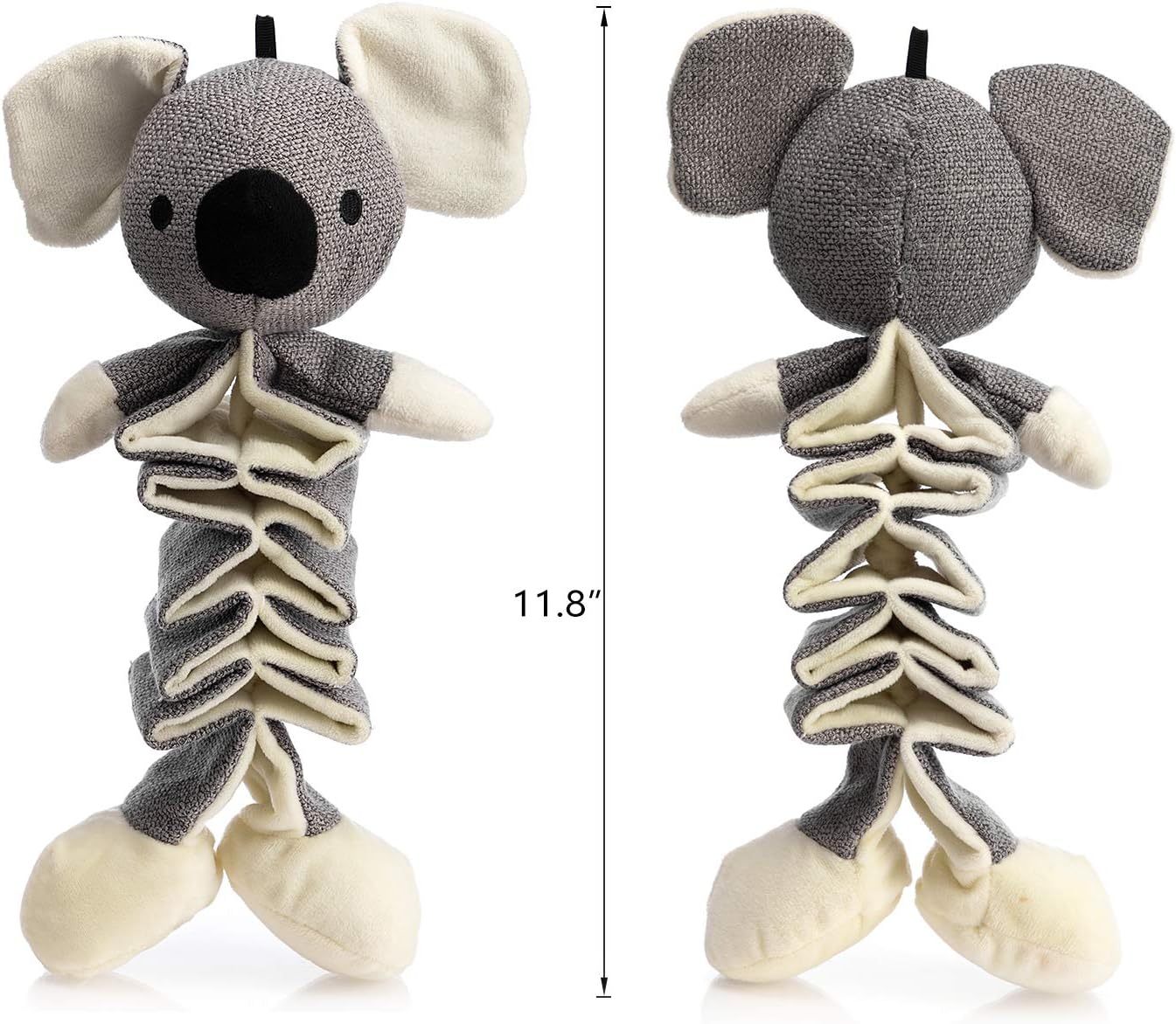 Dog Toys Stuffed Gray Koala