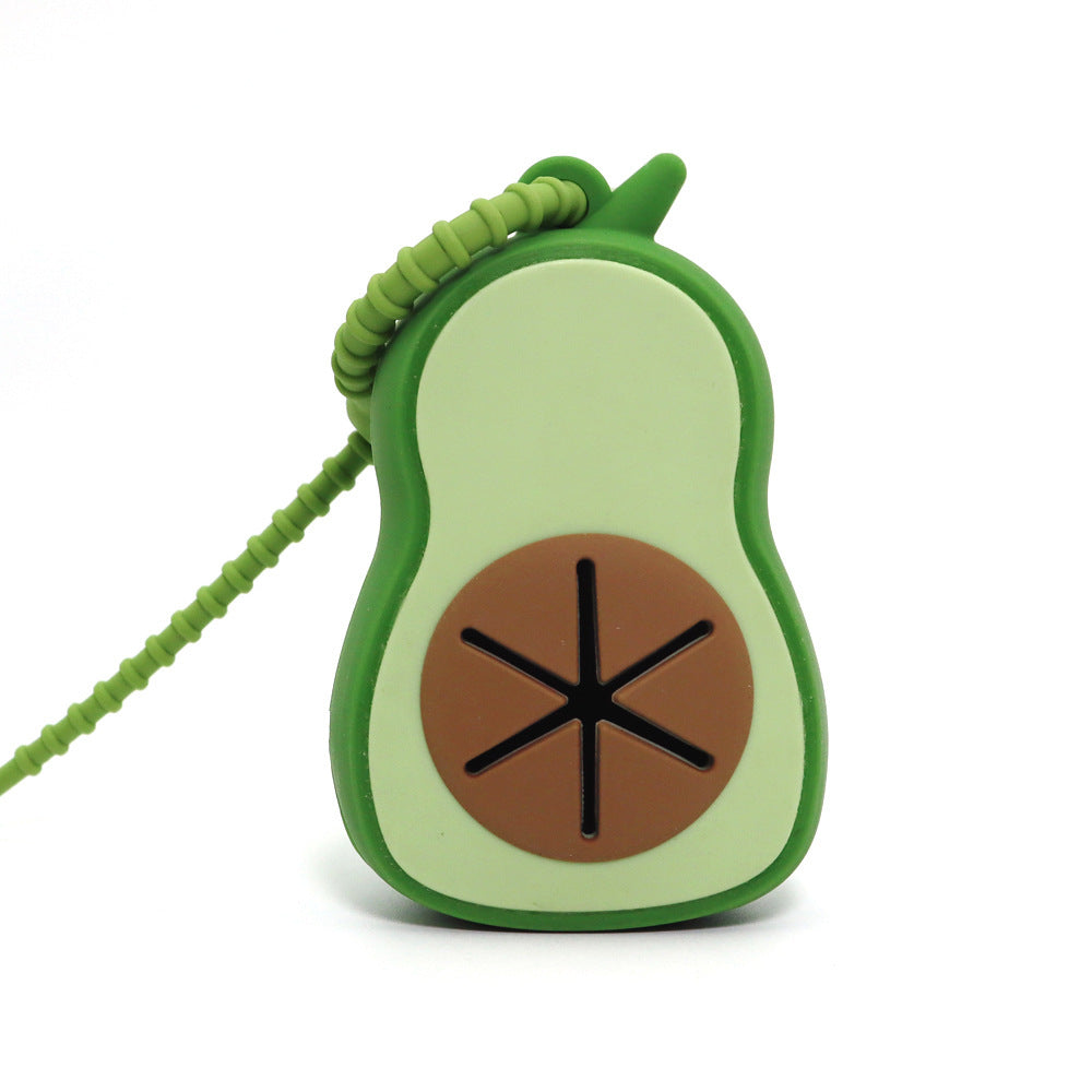 Silicone Dog Waste Bag Avocado Clip