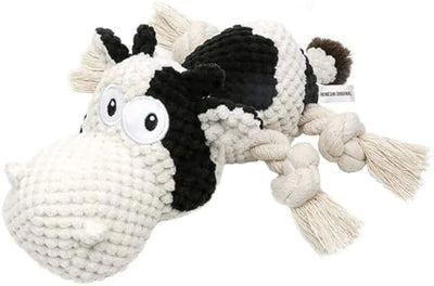 Squeaky Dog Toys Dog Plush,Stuffed Animals Chew, Durable Cow Dog Toy.