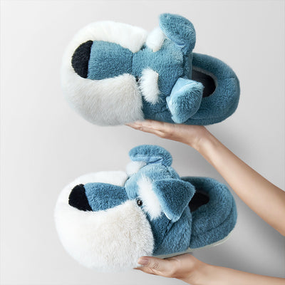 Schnauzer Cotton Slippers Keep You Warm Indoors