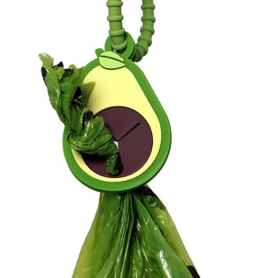 Silicone Dog Waste Bag Avocado Clip