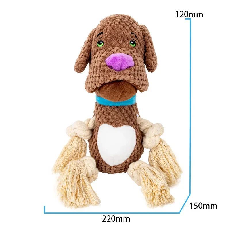 Toys Bite Resistant Cotton Rope Dog Teeth Grinding Interactive Training.