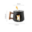 Creative Ceramic Personality Cute Mug with Lid and Spoon.