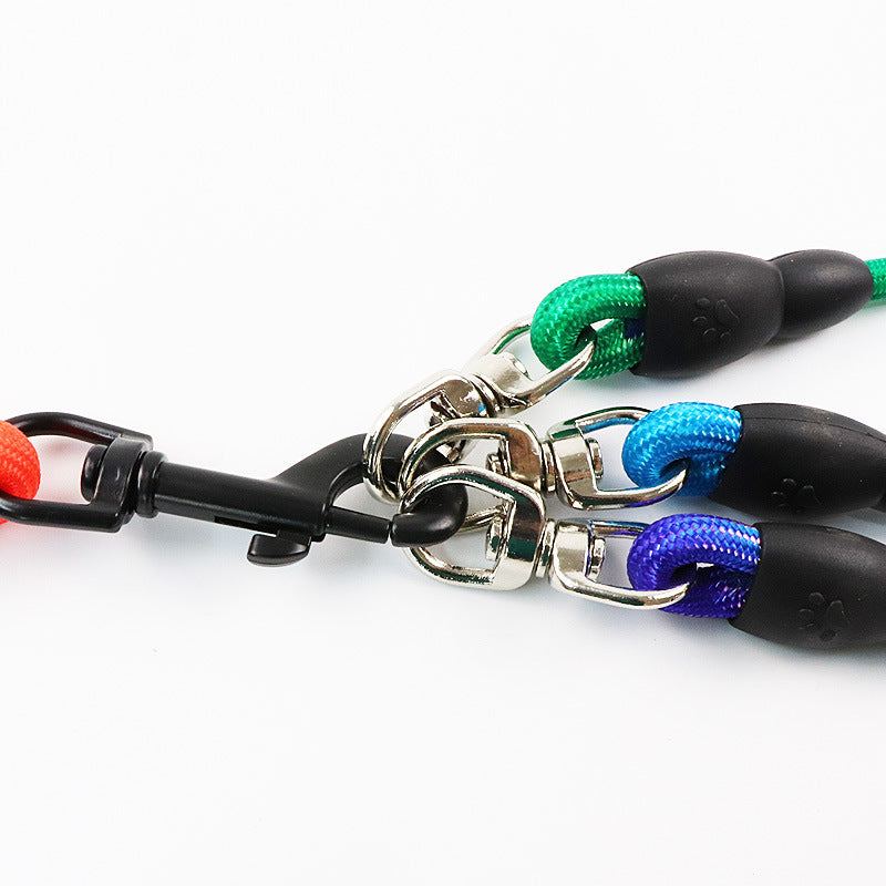 One for Two Small Dog Teddy Double Head Dog Chain