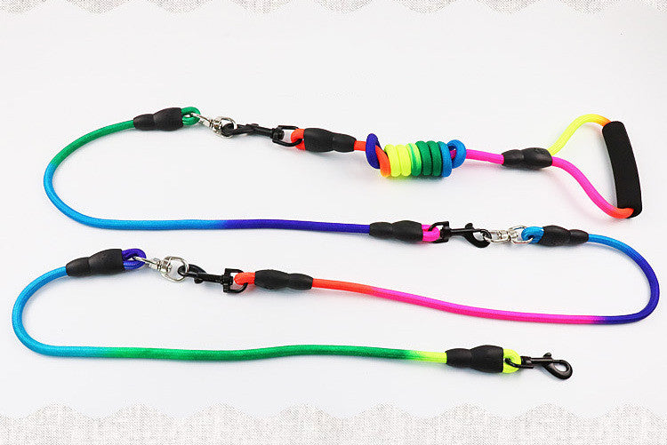 One for Two Small Dog Teddy Double Head Dog Chain